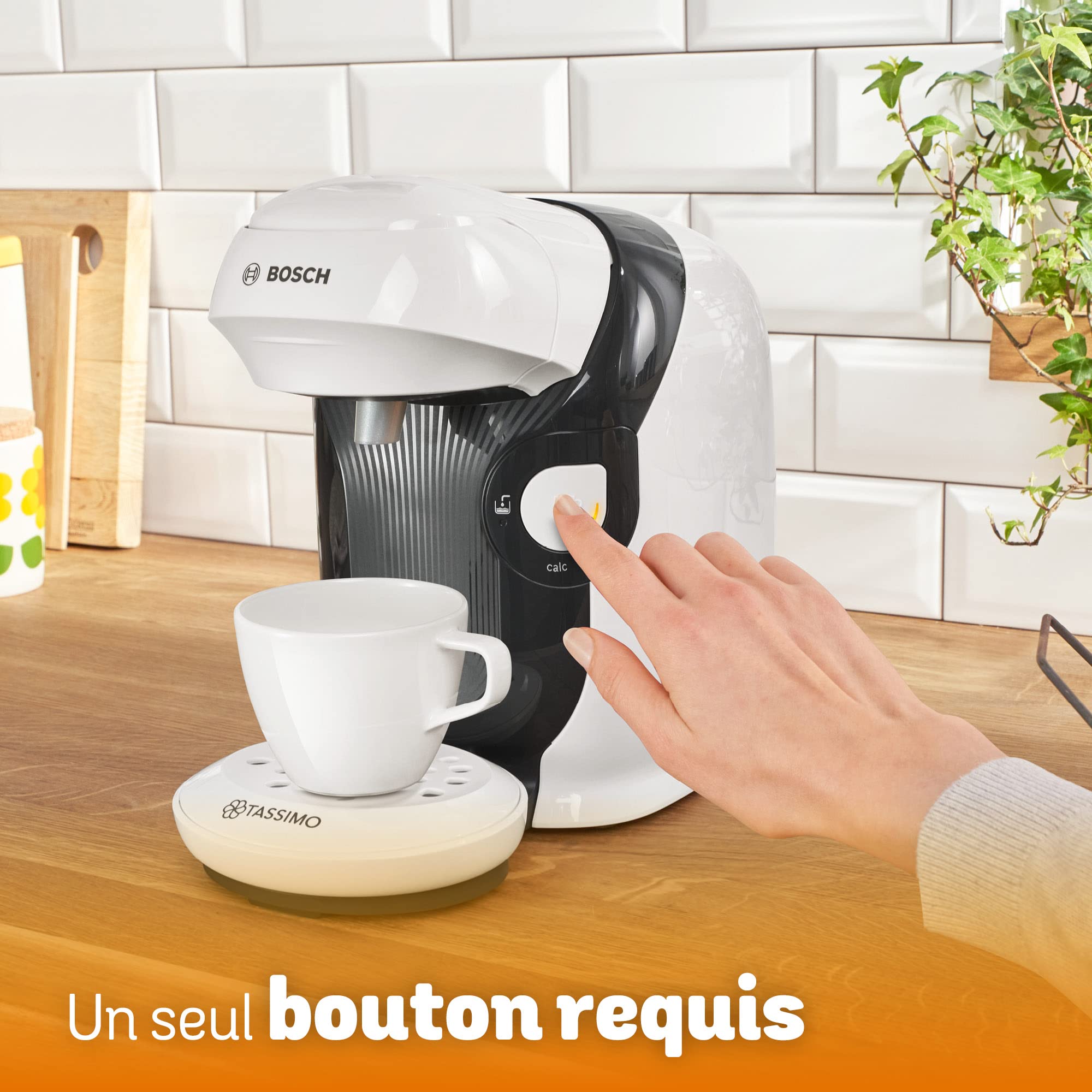 Machine à Café Tassimo Style TAS1104 Blanc – Plus de 40 Boissons, Format Ultra-Compact