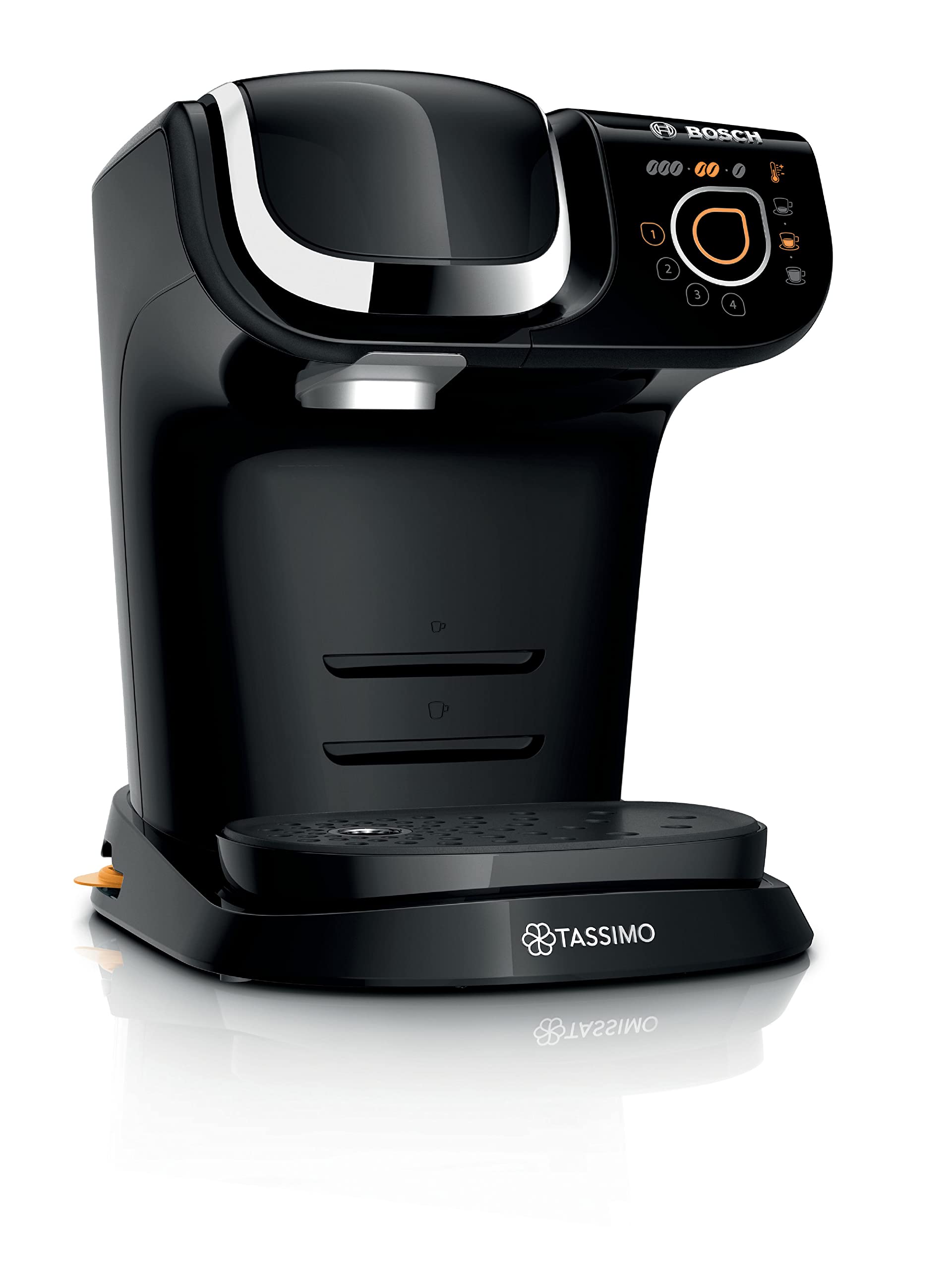Machine à Café Tassimo My Way TAS6502 Noir – Plus de 40 Boissons, OneTouch & Filtration Brita