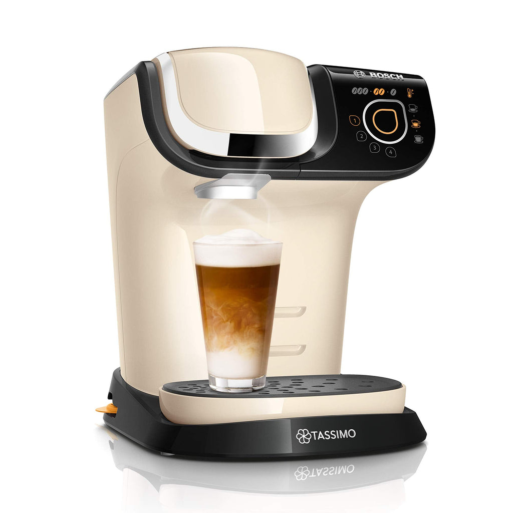 Cafetière à Capsules Tassimo My Way 2 TAS6507 Crème – Plus de 70 Boissons, 100% Automatique