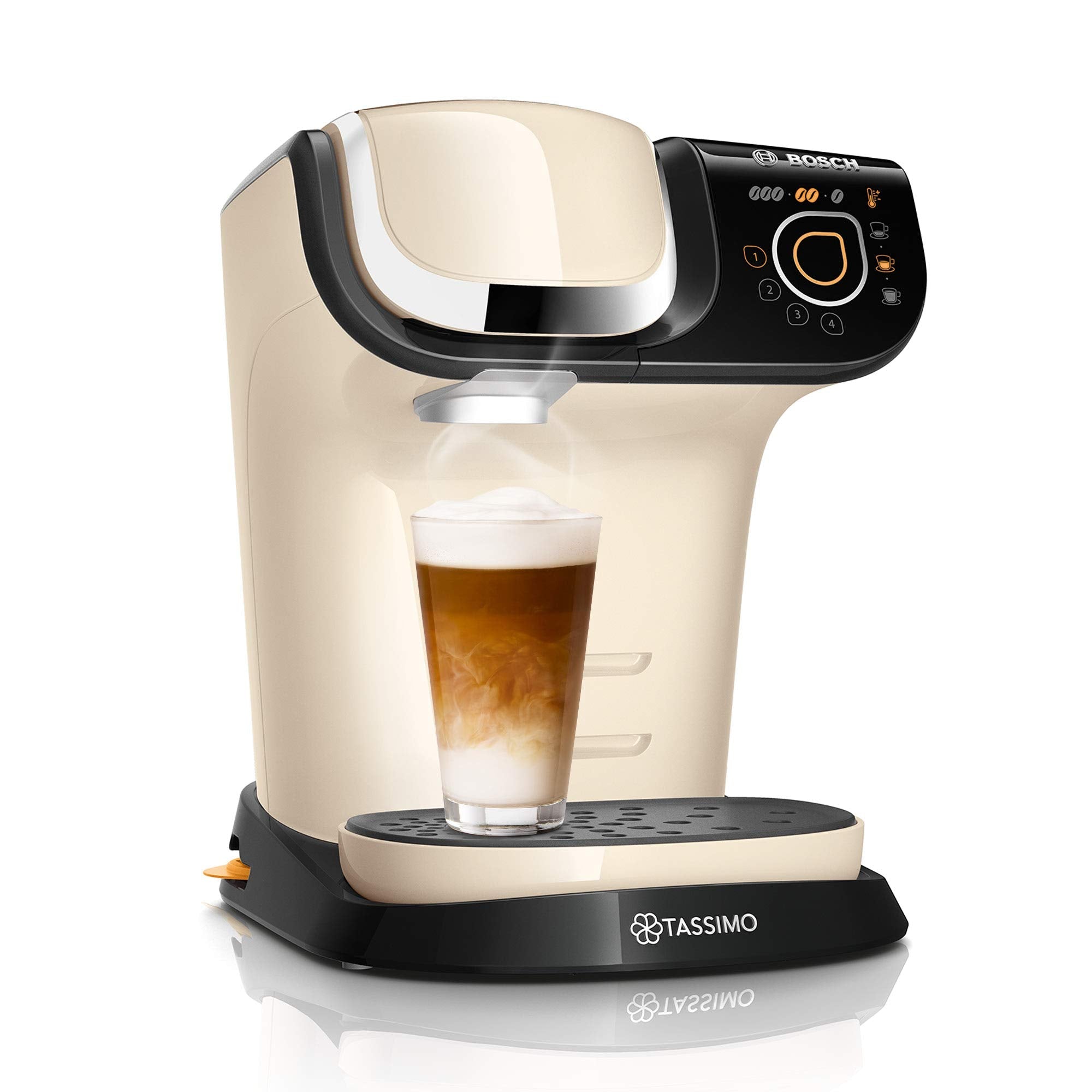 Cafetière à Capsules Tassimo My Way 2 TAS6507 Crème – Plus de 70 Boissons, 100% Automatique