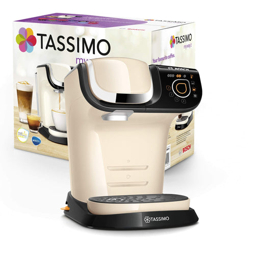 Cafetière à Capsules Tassimo My Way 2 TAS6507 Crème – Plus de 70 Boissons, 100% Automatique