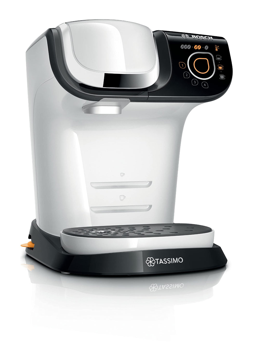 Machine à Café Tassimo My Way TAS6504 Blanc – Plus de 40 Boissons, OneTouch & Filtration Brita