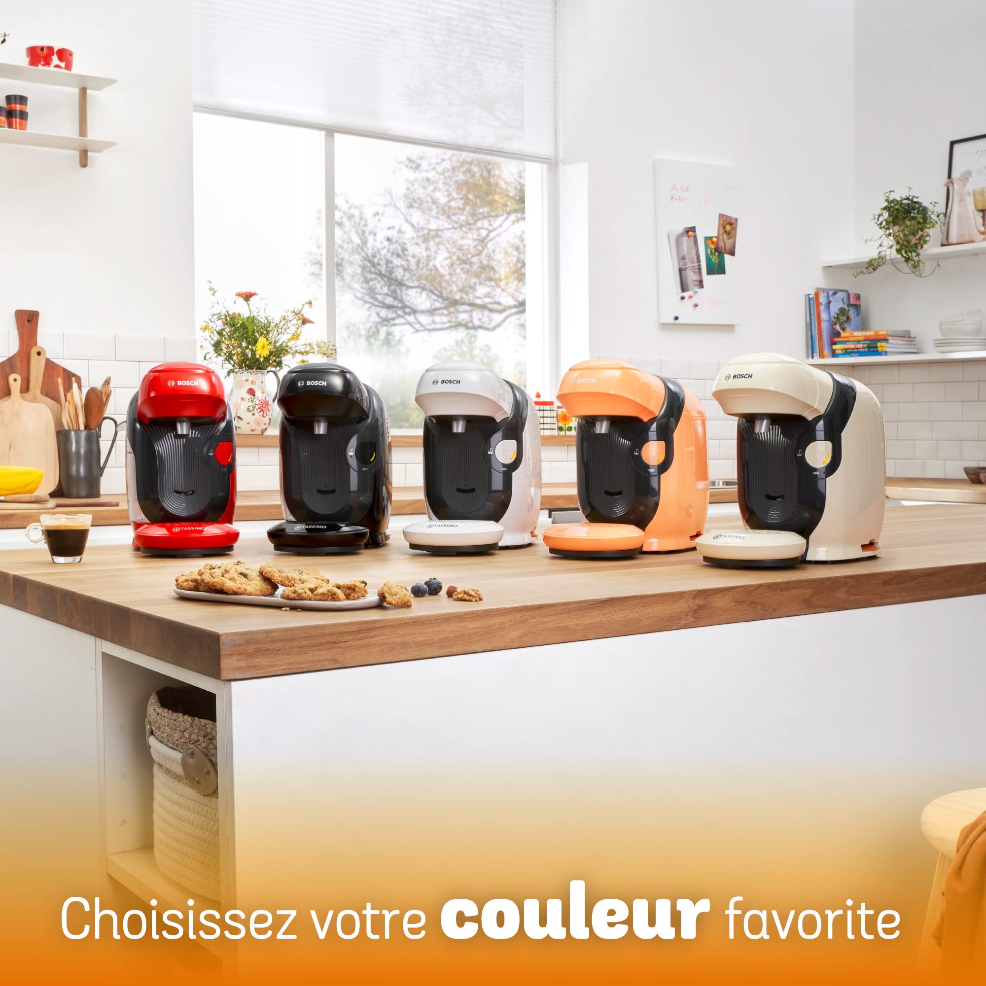 Machine à Café Tassimo Style TAS1102 Noir – Plus de 40 Boissons, Format Ultra-Compact