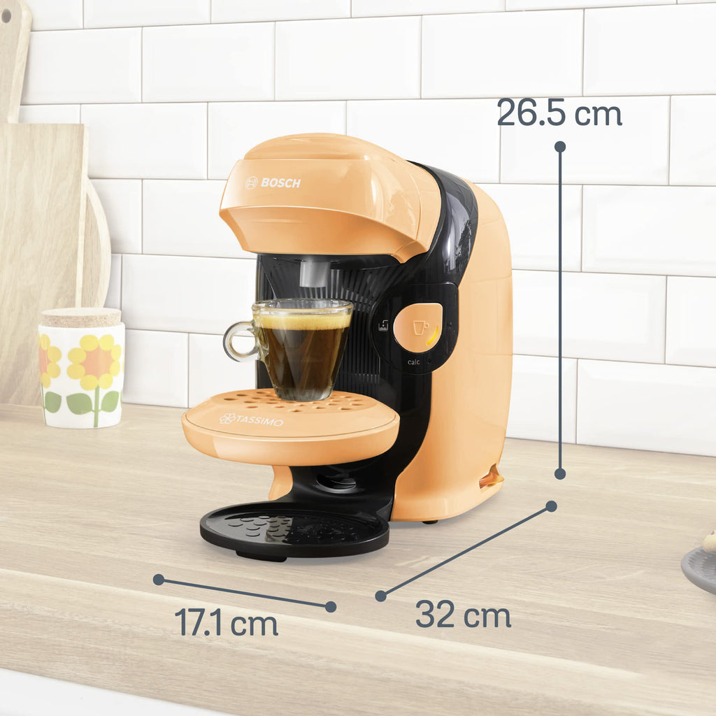 Machine à Café Tassimo Style TAS1106 Pêche – Plus de 40 Boissons, Format Ultra-Compact