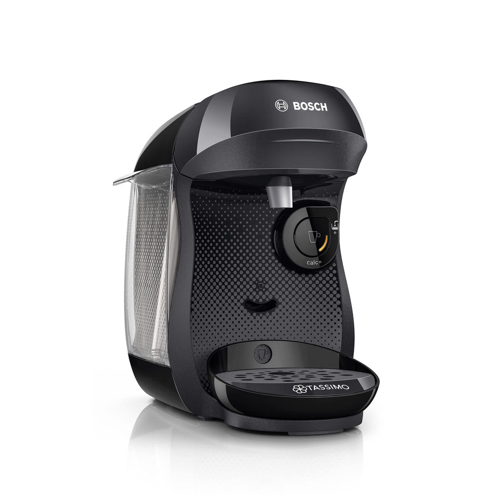 Machine à Café Tassimo Happy TAS1002N Noir Intense – Plus de 40 Boissons, Format Compact