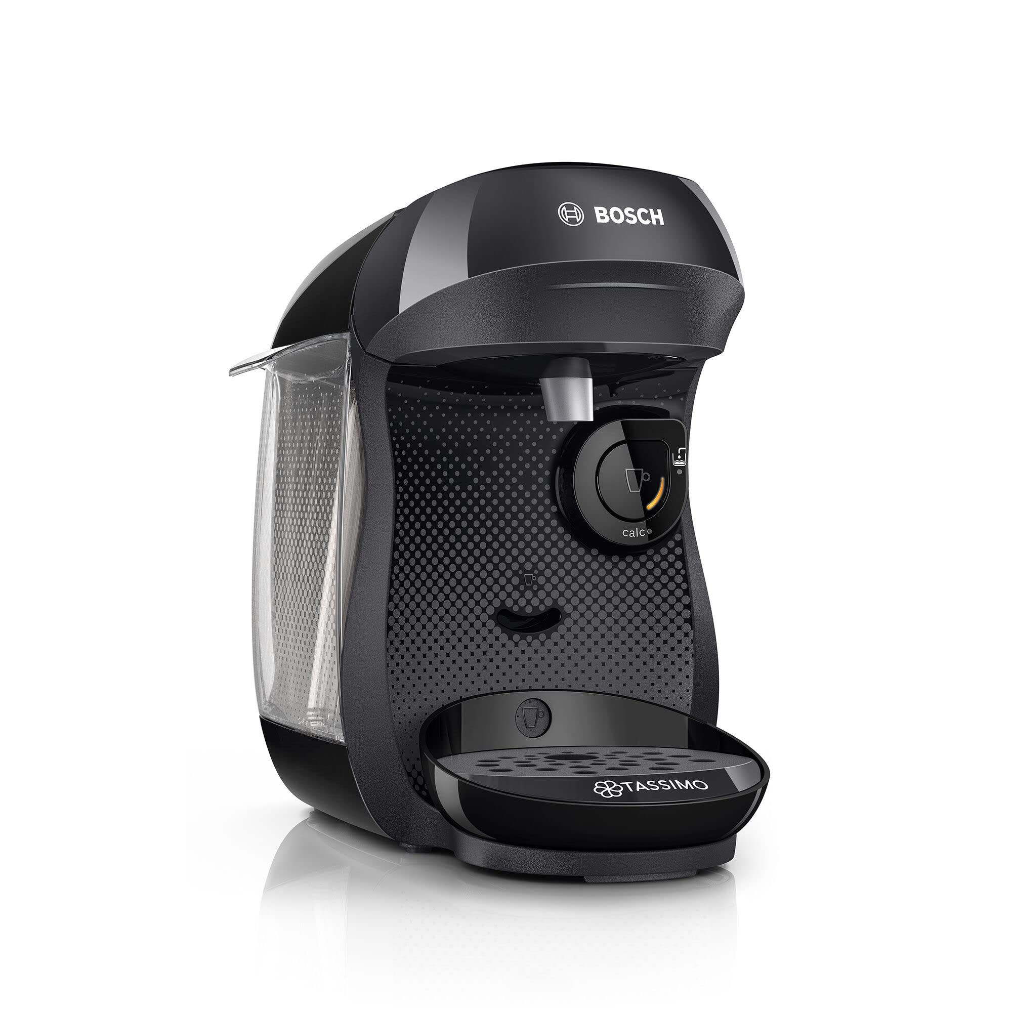 Machine à Café Tassimo Happy TAS1002N Noir Intense – Plus de 40 Boissons, Format Compact