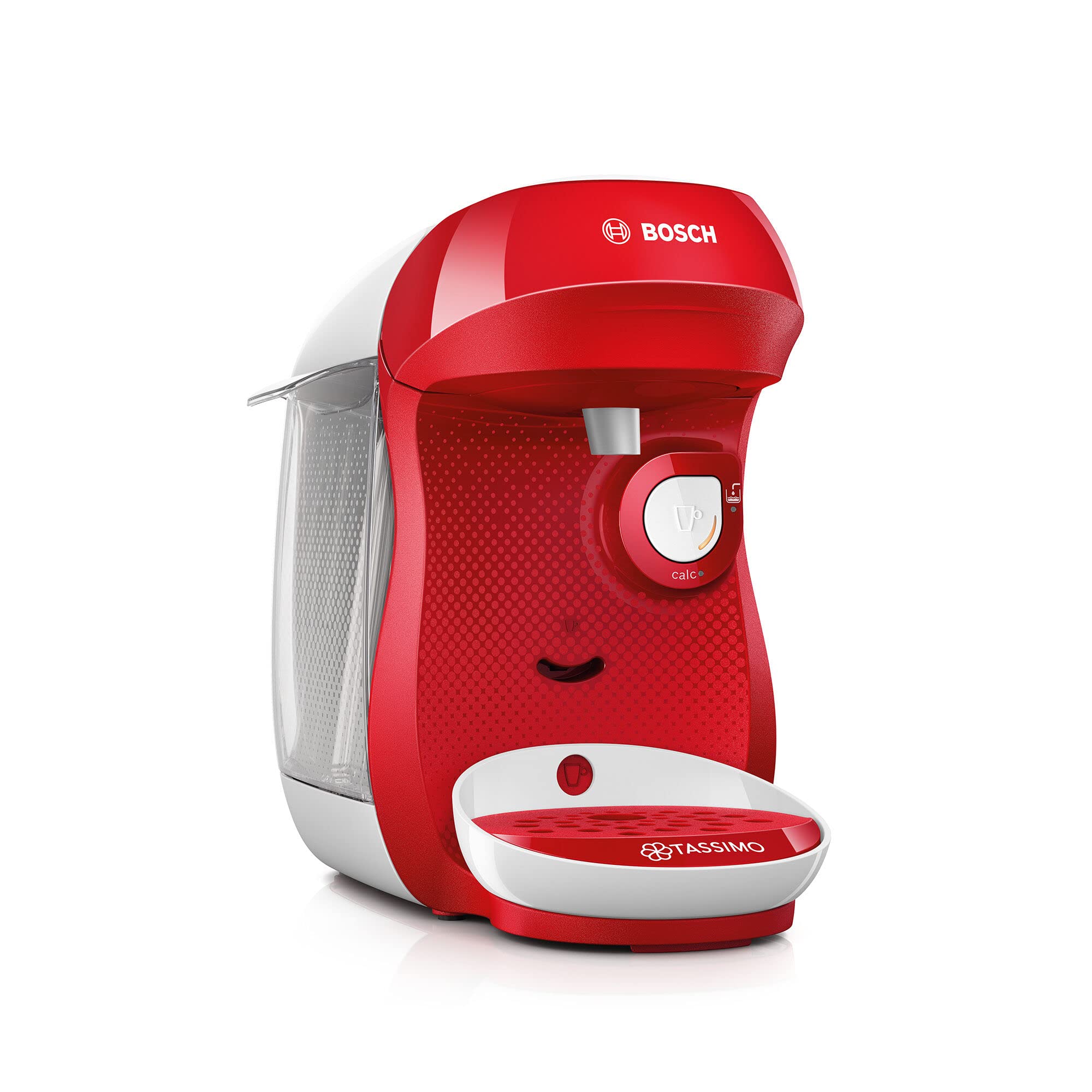 Machine à Café Tassimo Happy TAS1006 Rouge & Blanc – Plus de 40 Boissons, Format Compact