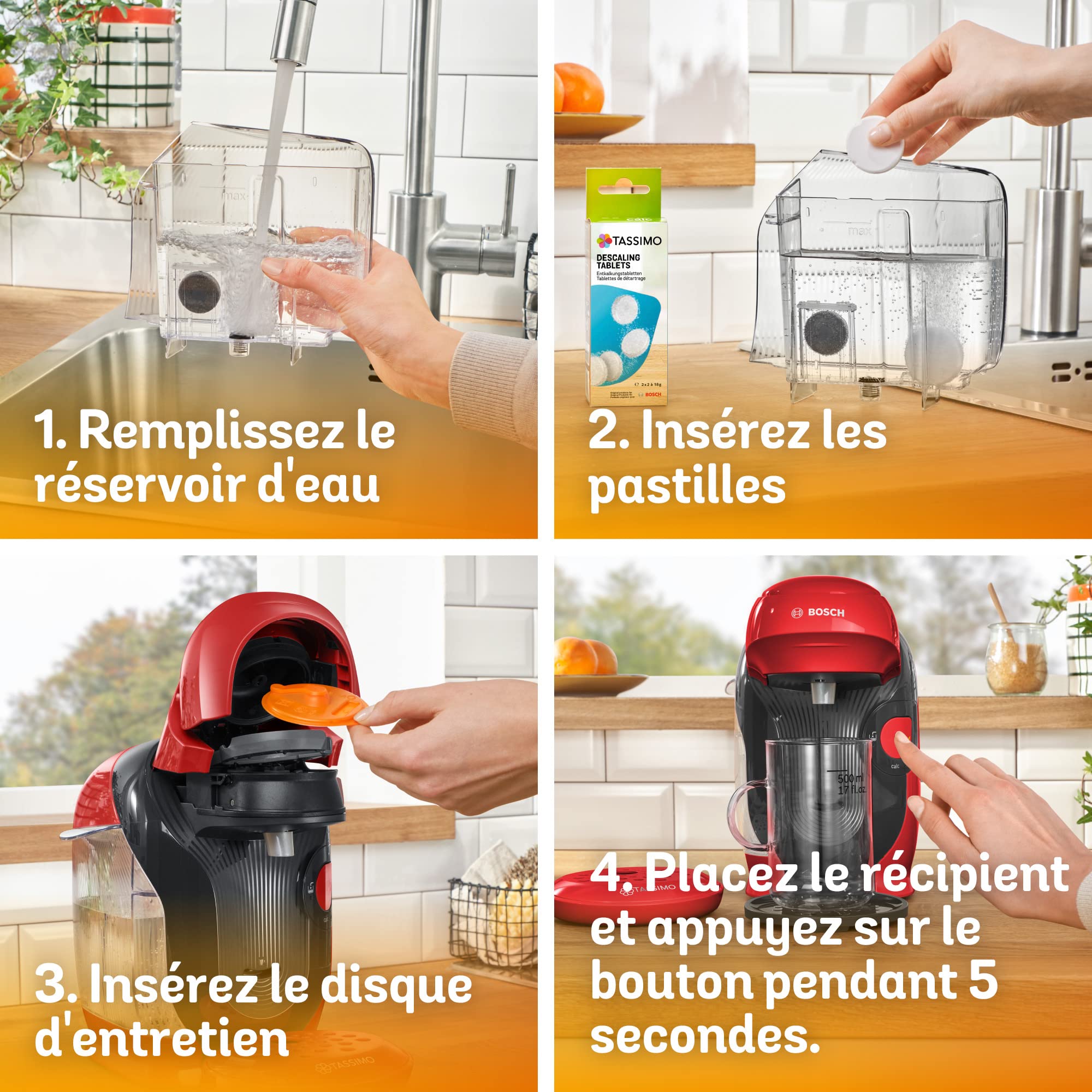Machine à Café Tassimo Style TAS1103 Rouge – Plus de 40 Boissons, Format Ultra-Compact