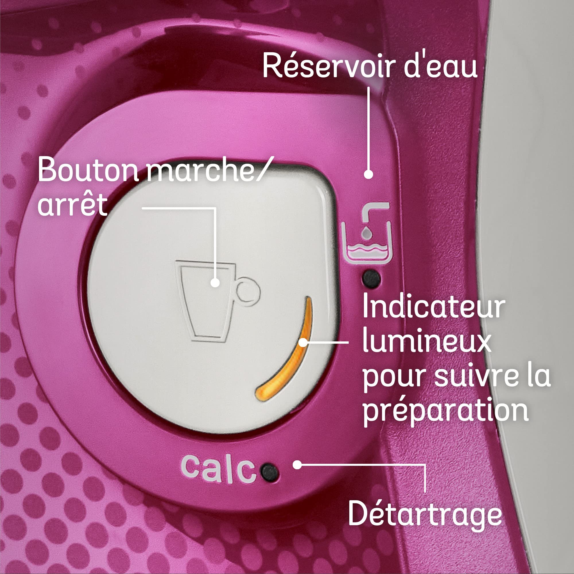 Machine à Café Tassimo Happy TAS1001 Violet & Blanc – Plus de 40 Boissons, Format Compact