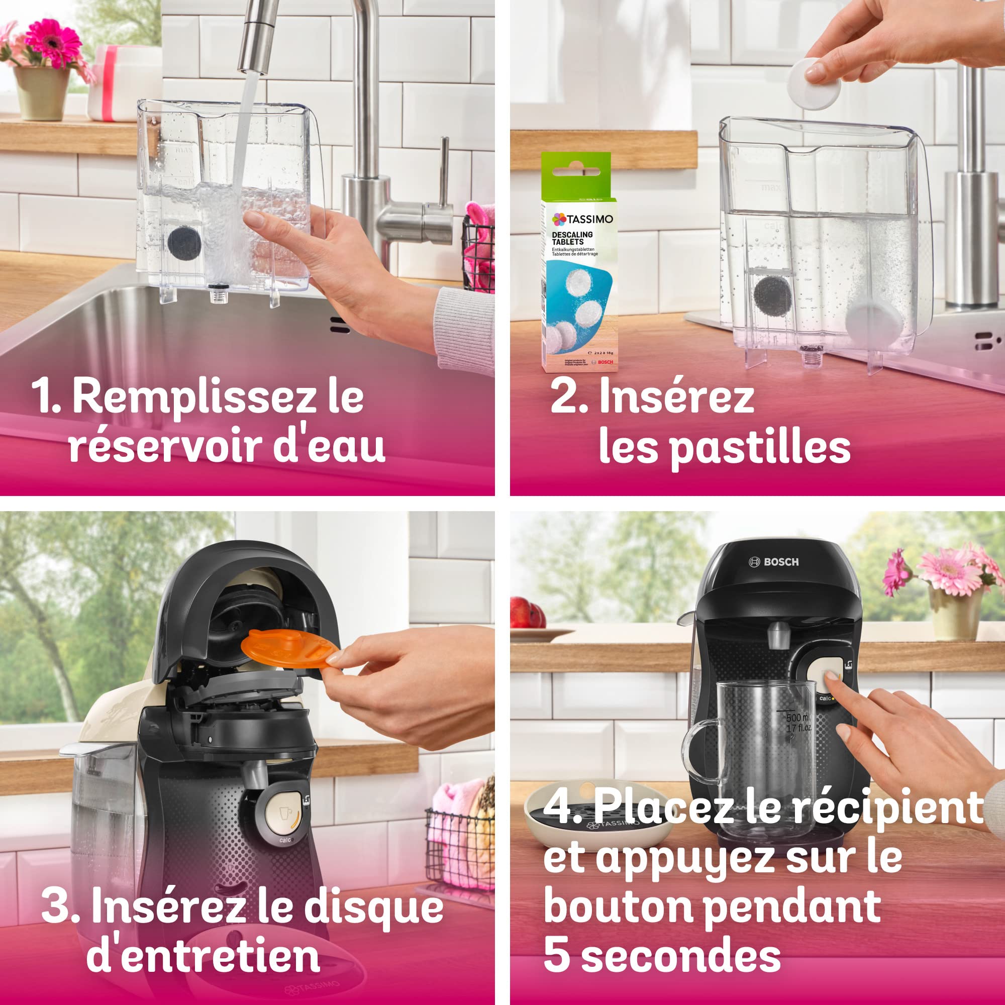Machine à Café à Capsules Tassimo Happy TAS1007 Crème – Plus de 40 Boissons, 1400 W
