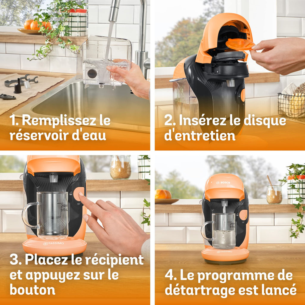 Machine à Café Tassimo Style TAS1106 Pêche – Plus de 40 Boissons, Format Ultra-Compact