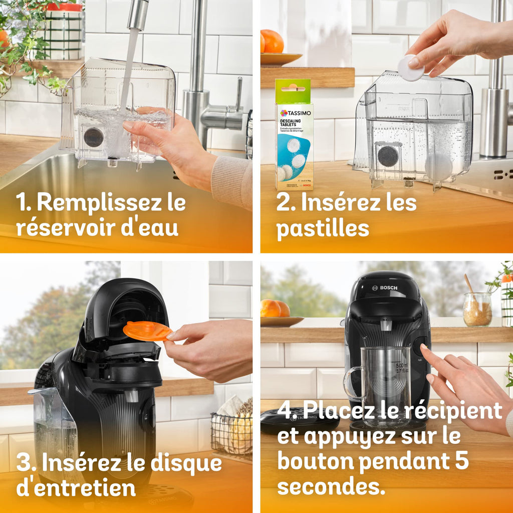 Machine à Café Tassimo Style TAS1102 Noir – Plus de 40 Boissons, Format Ultra-Compact