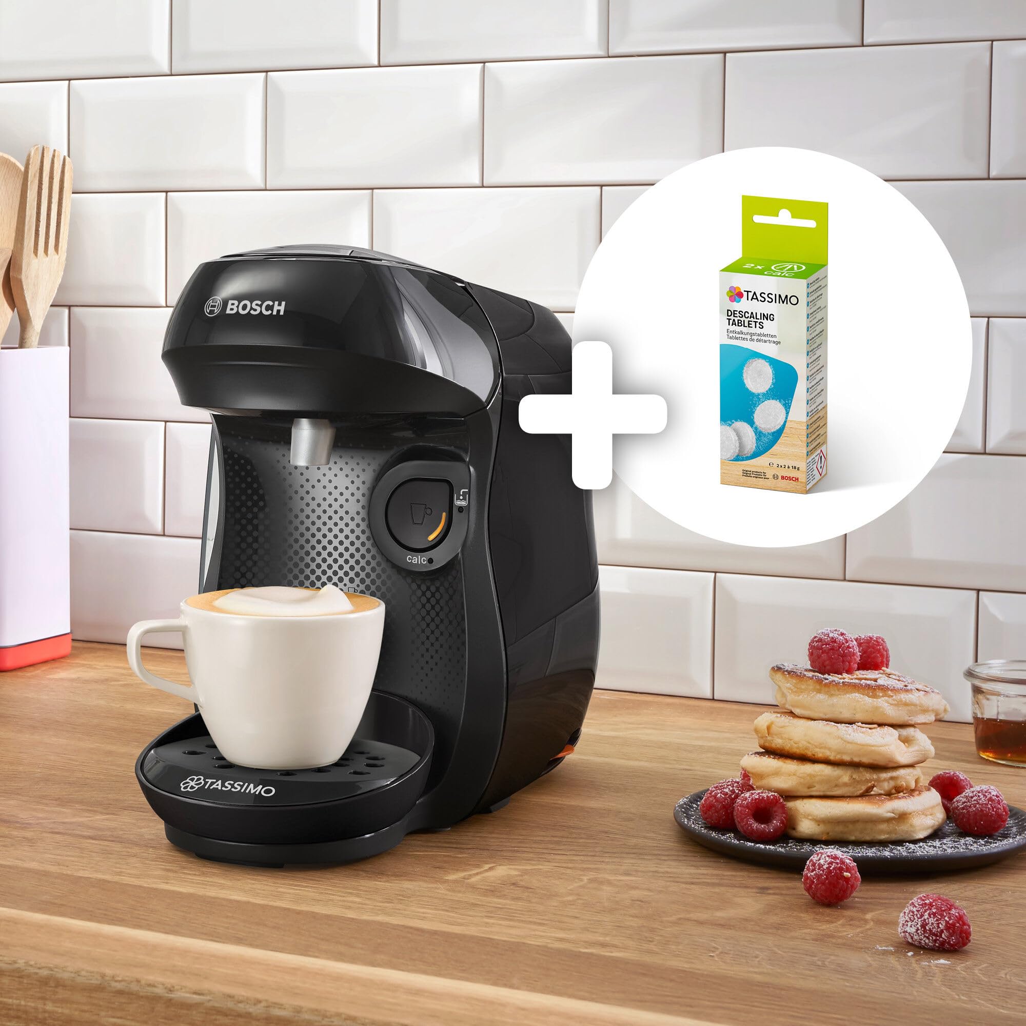 Machine à Café Tassimo Happy Friendly TAS102EA Noir – Plus de 70 Boissons, OneTouch