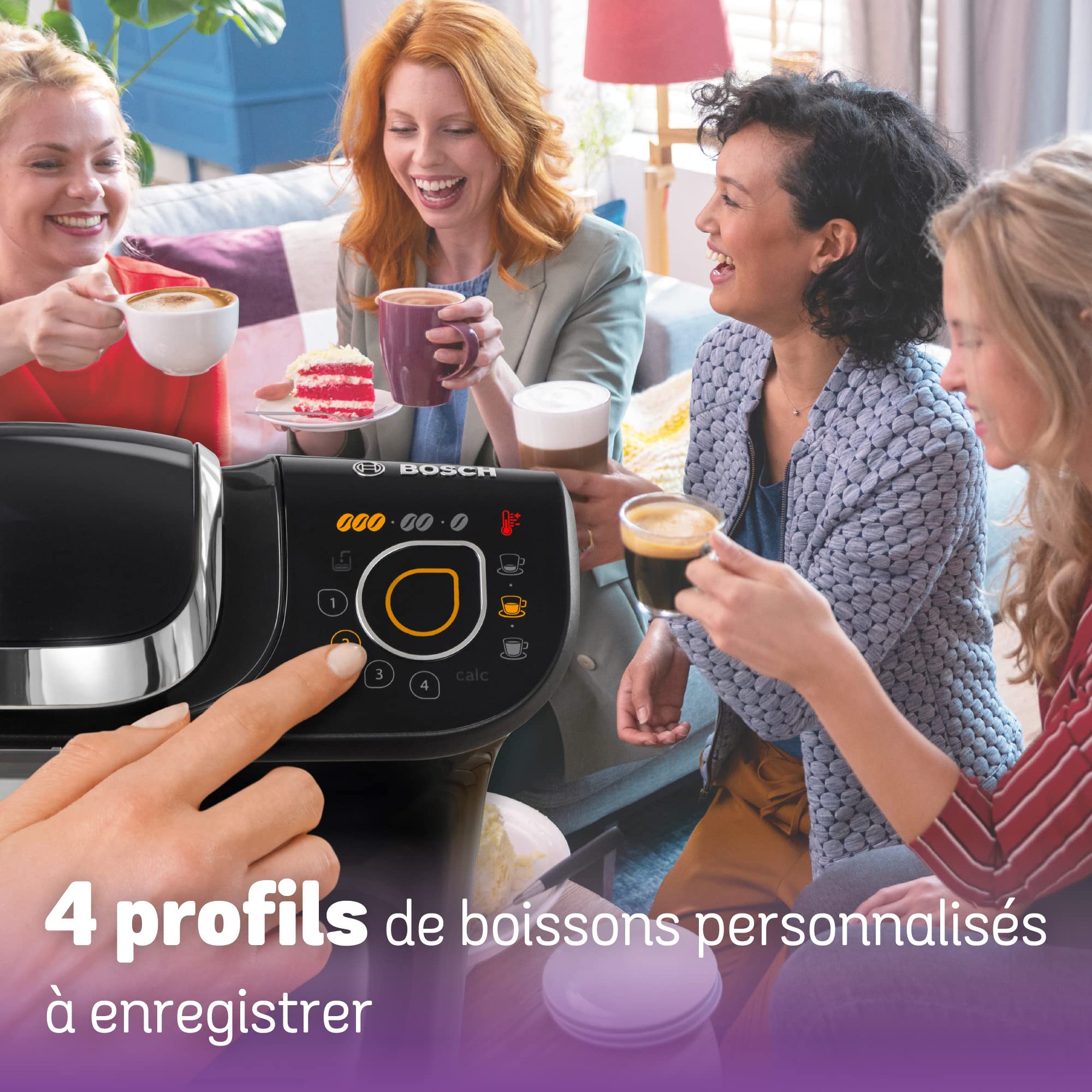Machine à Café Tassimo My Way TAS6502 Noir – Plus de 40 Boissons, OneTouch & Filtration Brita