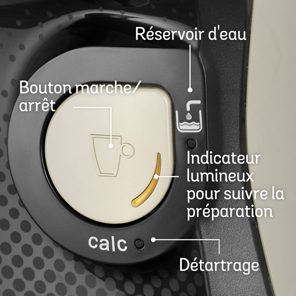 Machine à Café à Capsules Tassimo Happy TAS1007 Crème – Plus de 40 Boissons, 1400 W